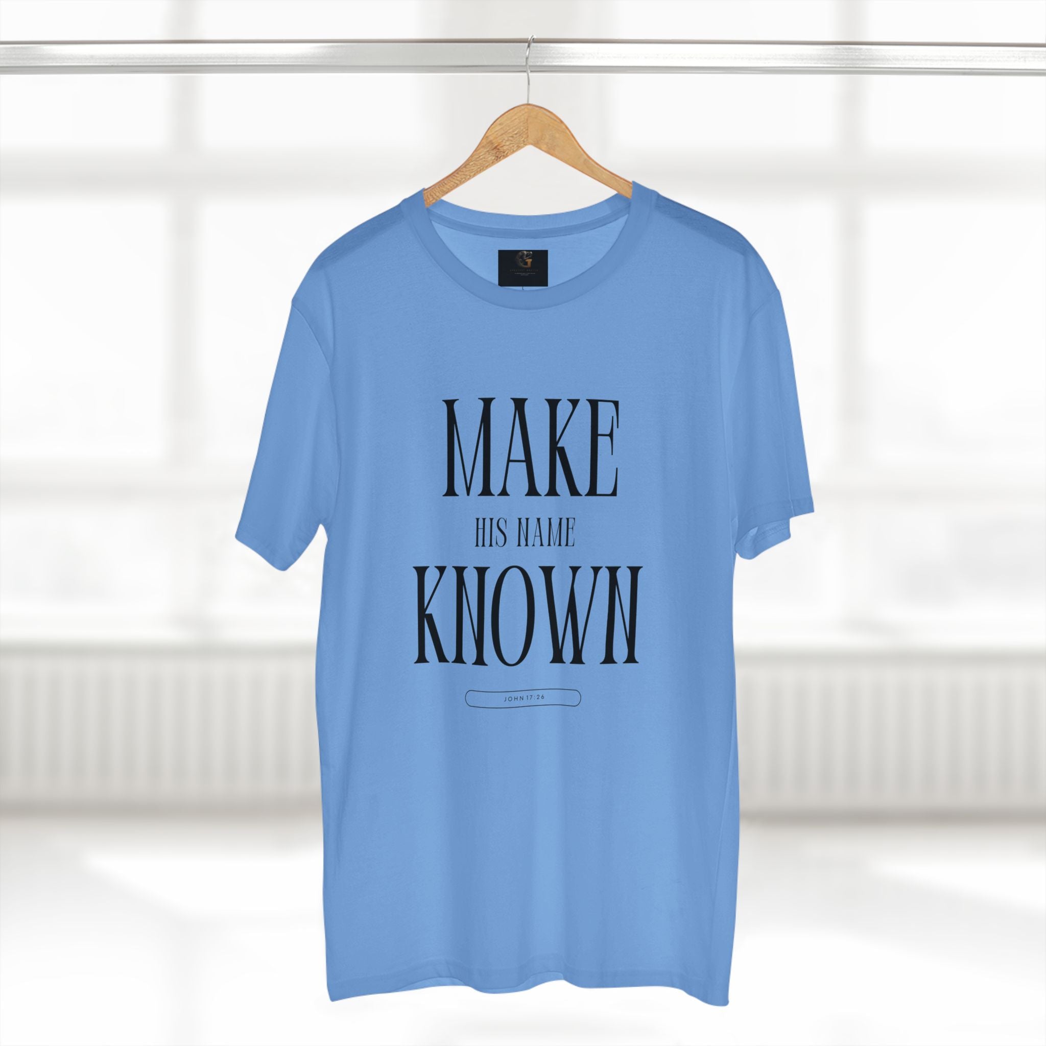 Make His Name Known Shirt | John 17 Revelation 4 Christian Tee | Faith Based Apparel | Gospel Mission | Bible Verse Top for Him