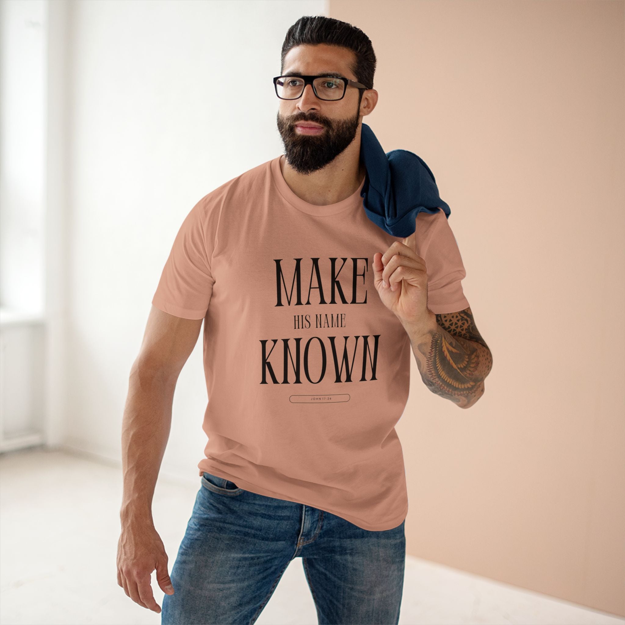 Make His Name Known Shirt | John 17 Revelation 4 Christian Tee | Faith Based Apparel | Gospel Mission | Bible Verse Top for Him
