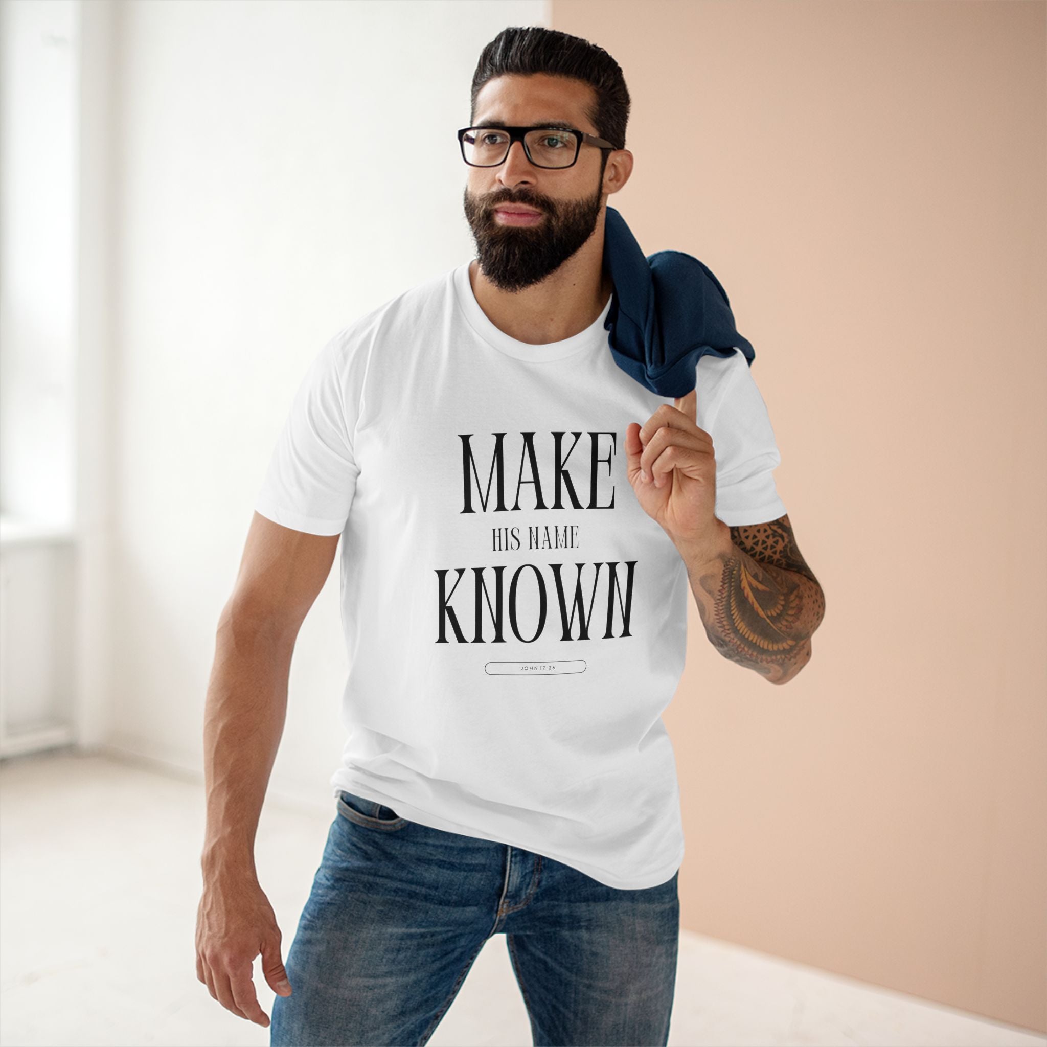 Make His Name Known Shirt | John 17 Revelation 4 Christian Tee | Faith Based Apparel | Gospel Mission | Bible Verse Top for Him