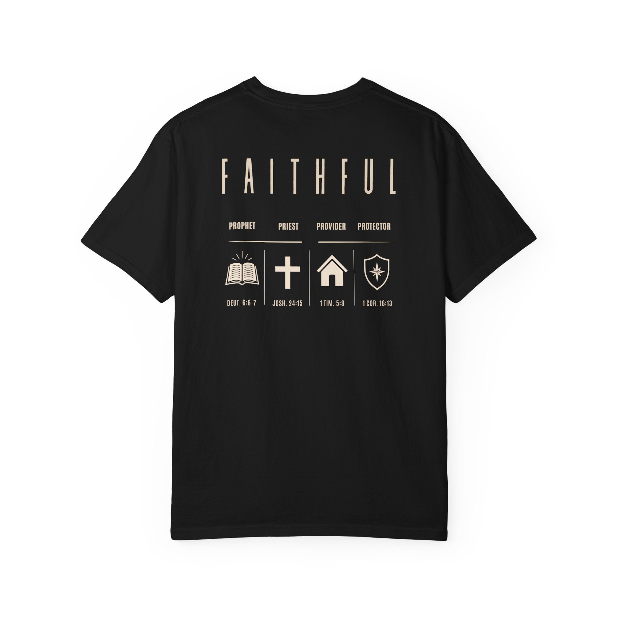 Faithful Christian Father Shirt | Prophet Priest Provider Protector Tee | Biblical Fatherhood Shirt | Christian Dad Gift | Father's Day Gift