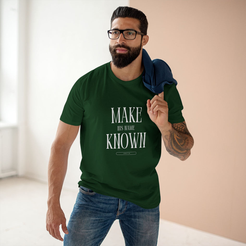 Make His Name Known Shirt | John 17 Revelation 4 Christian Tee | Faith Based Apparel | Gospel Mission | Bible Verse Top for Him
