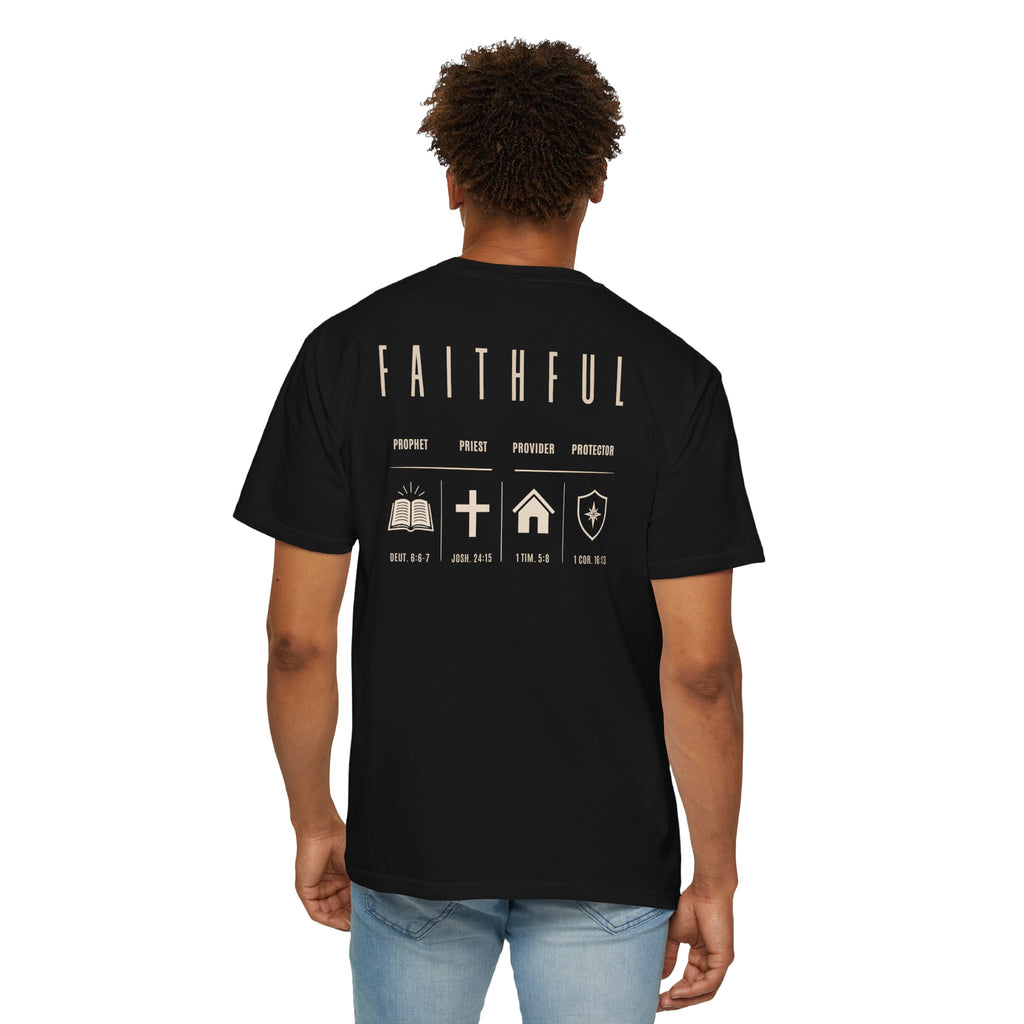 Faithful Christian Father Shirt | Prophet Priest Provider Protector Tee | Biblical Fatherhood Shirt | Christian Dad Gift | Father's Day Gift