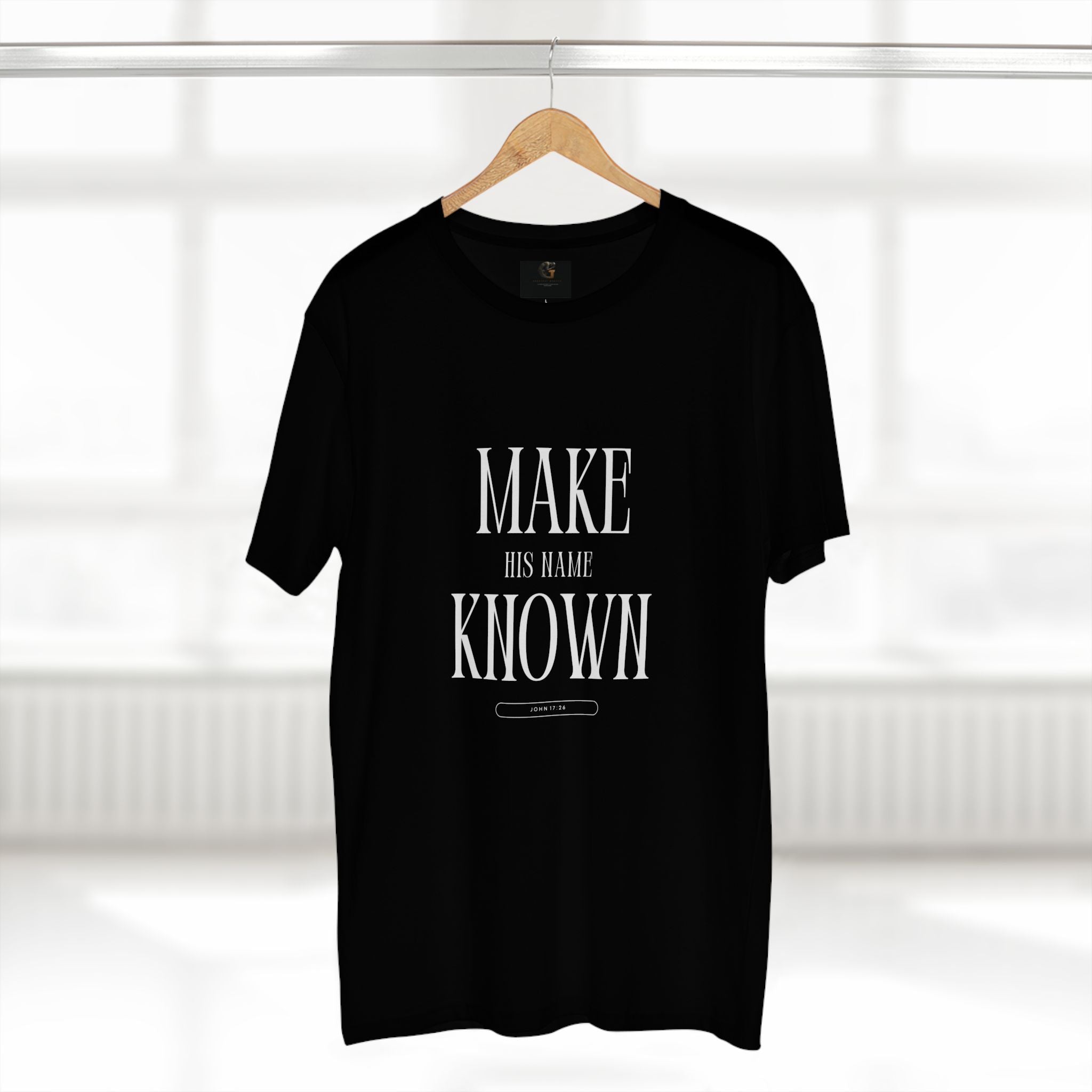 Make His Name Known Shirt | John 17 Revelation 4 Christian Tee | Faith Based Apparel | Gospel Mission | Bible Verse Top for Him