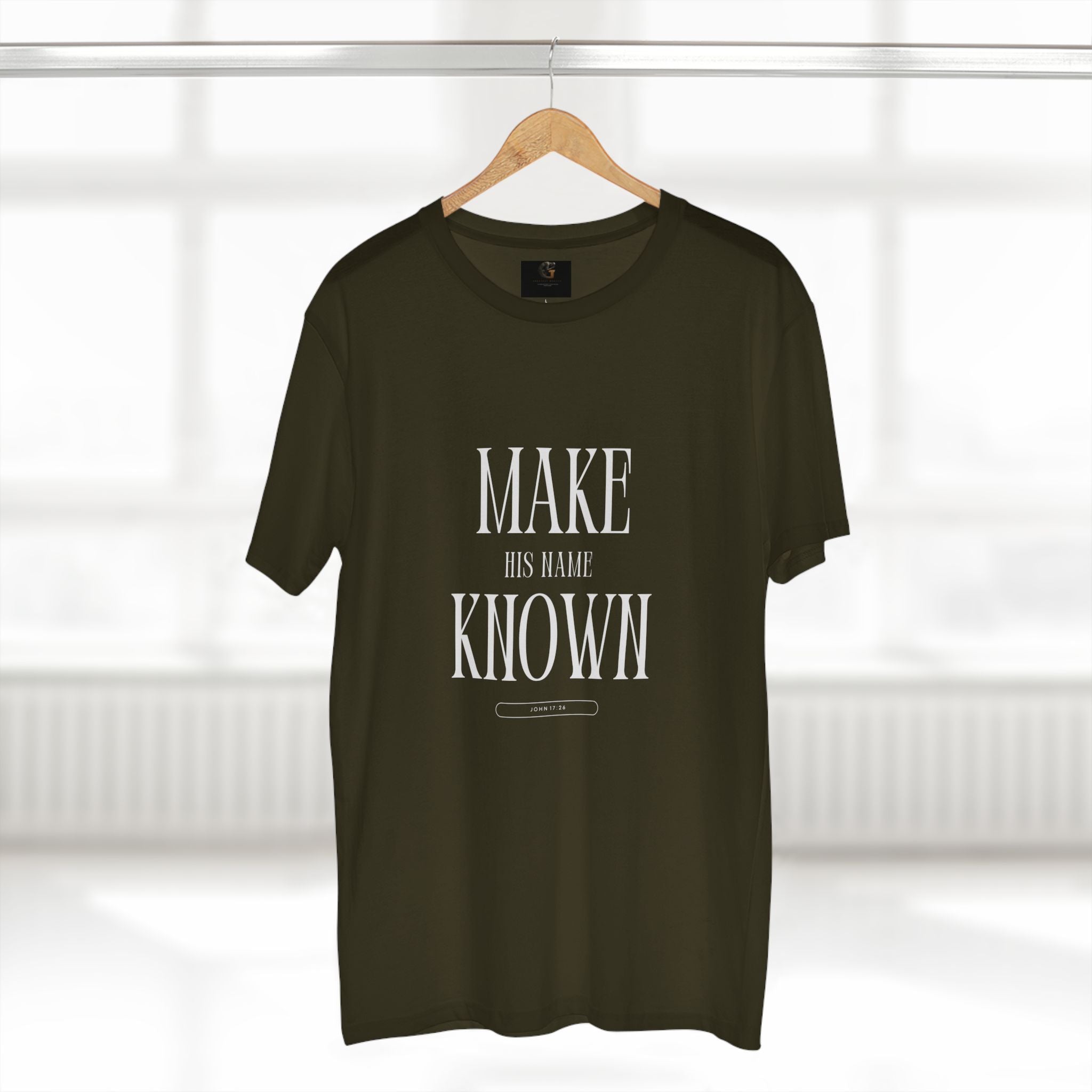Make His Name Known Shirt | John 17 Revelation 4 Christian Tee | Faith Based Apparel | Gospel Mission | Bible Verse Top for Him